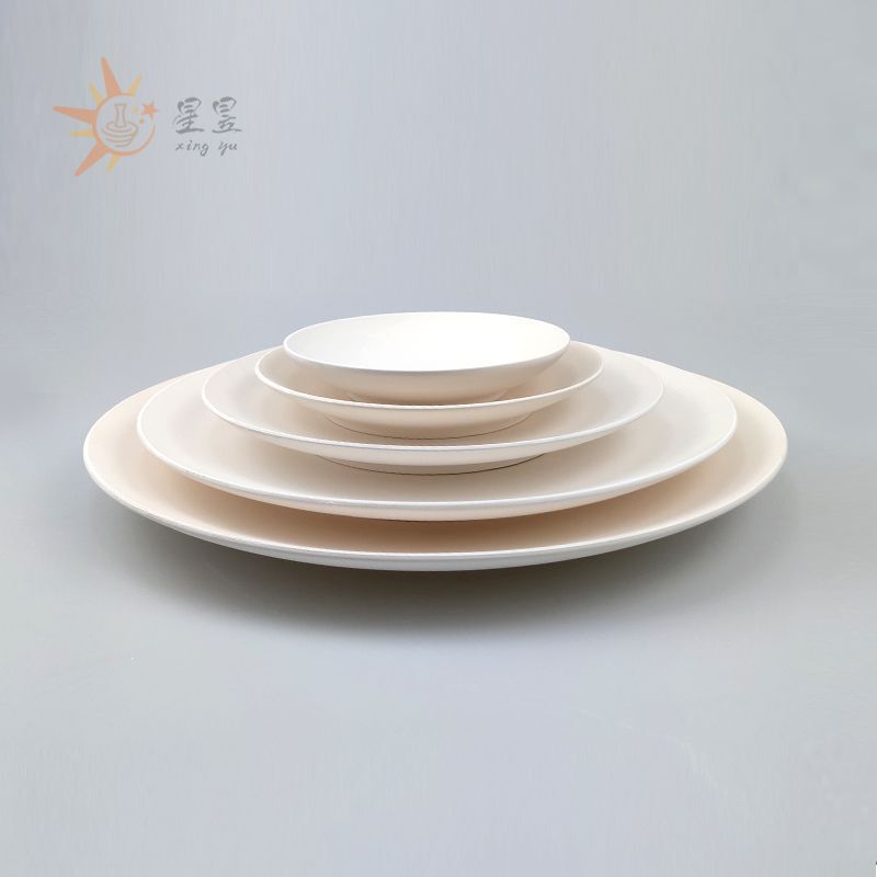 陶芸素地皿高白泥半製品4インチ6インチ8インチ10インチ釉薬下素地絵画教育|undefined