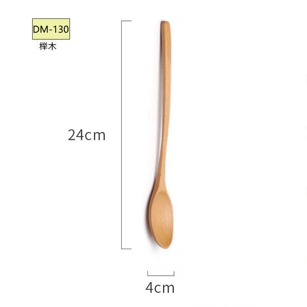 DM130-Beech wood ladle 24*4cm