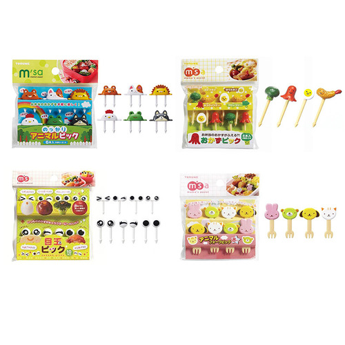 Japanese msa fruit fork decorative fork set food resin children's cartoon cute animal Anpanman