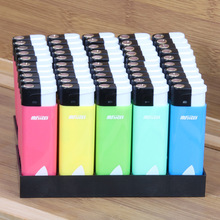 新海一次性防爆防摔打火机个性电子防风打火机马卡龙色创意D6028