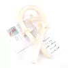 Beige curly hairgrip, 2 pieces, 1 pieces