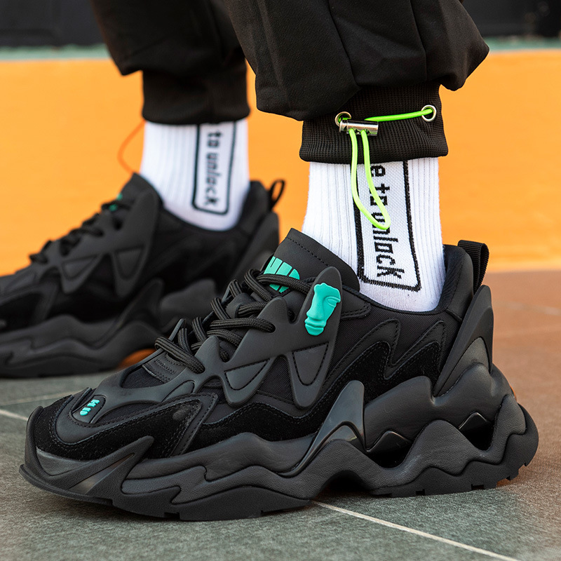 Trendy Brand Kirin Shoes Autumn and Winter Functional Trendy Design Torre Shoes Thick Sole sneaker Casual Black Samurai Men's Shoes Trendy Brand Kirin Shoes Autumn and Winter Functional Trendy Design Torre Shoes Thick Sole sneaker Casual Black Samurai Men's Shoes