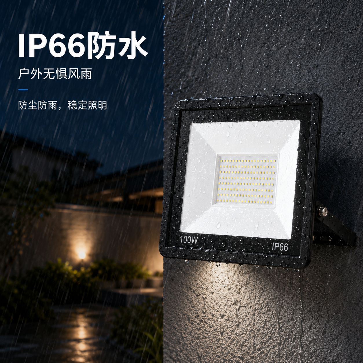 lámpara de inundación LED manzana ultra delgada inundación impermeable 100w lámpara de jardín al aire libre super brillante lámpara de cartel