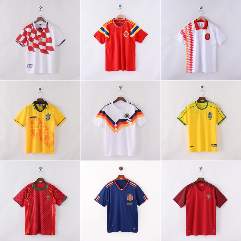 World Cup Usa Canada Mexico Retro Jerseys Brazil Germany Spain Japan Mexico Season Cross-Border Dropshipping