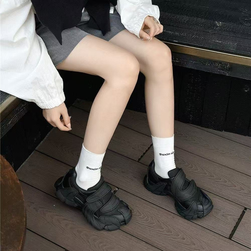 复古渔网鞋女款2025新款夏季网面透气运动休闲鞋子软底阿甘德训鞋|undefined