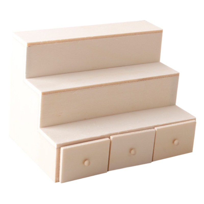 Comida en miniatura y juego de frutas gabinete cajón gabinete escalera soporte de exhibición 1:12 puntos ob11 casa de muñecas Juguetes