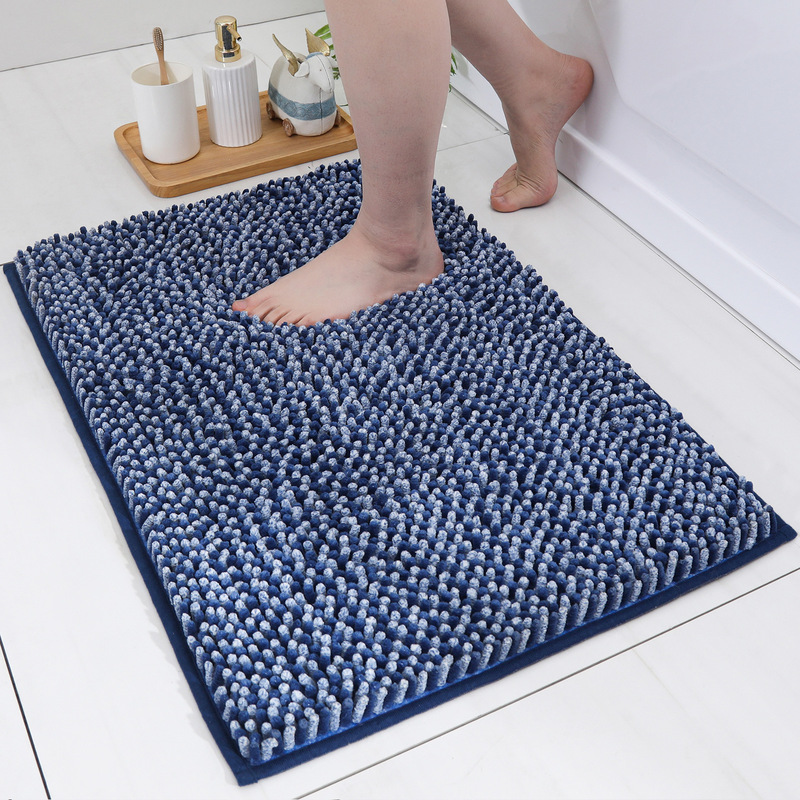 Cross-border Amazon Chenille Bathroom Mat Toilet Non-slip Floor Mat Door Mat Home Shower Room Toilet Floor Mat