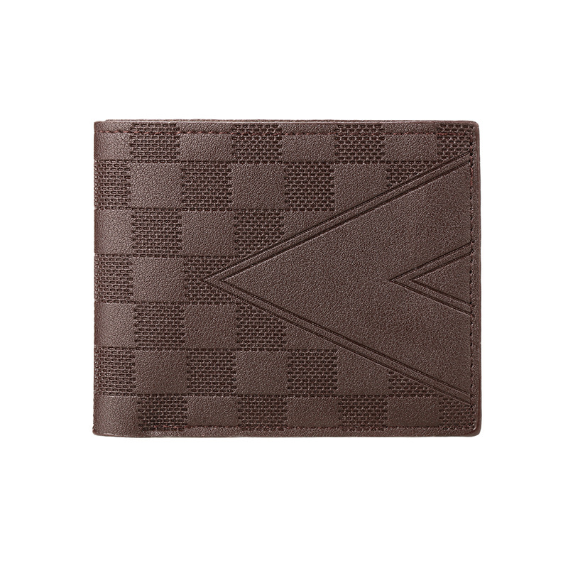 Aliexpress bolso de negocios para hombres corto de mediana edad, estilo horizontal de lujo ligero de alta calidad, multi-tarjeta pequeña cartera al por mayor