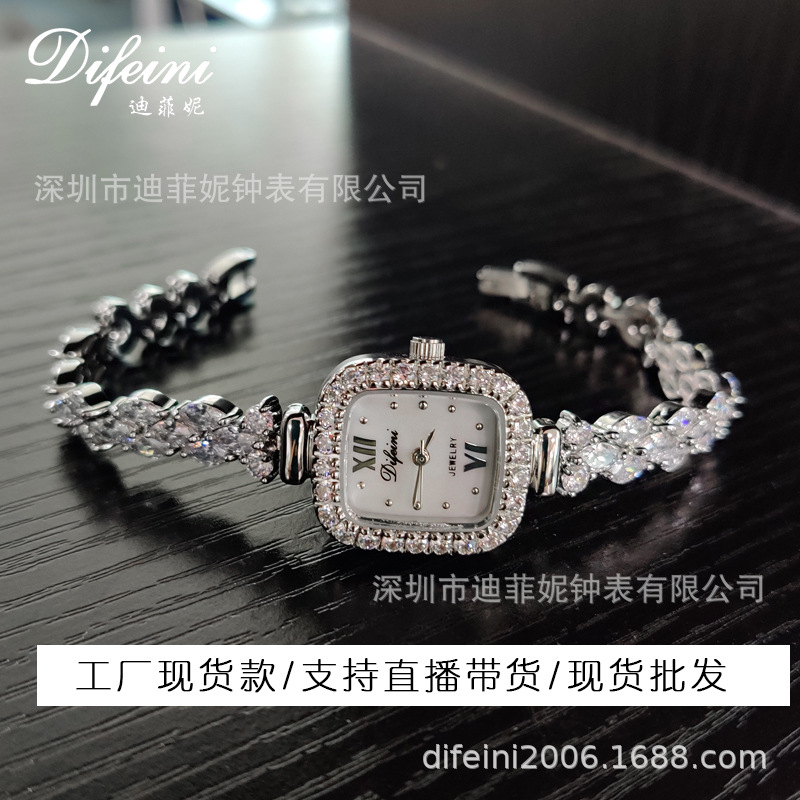 工厂新款时尚镶钻ins网红女表石英跨境 网红直播热卖手表女士批发