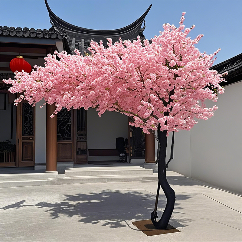 桜の木のシミュレーションの木の造景の造花のホテルのデパートの大型の桃の花の木のハイエンドの軽豪華な室内外の装飾の飾り物|undefined