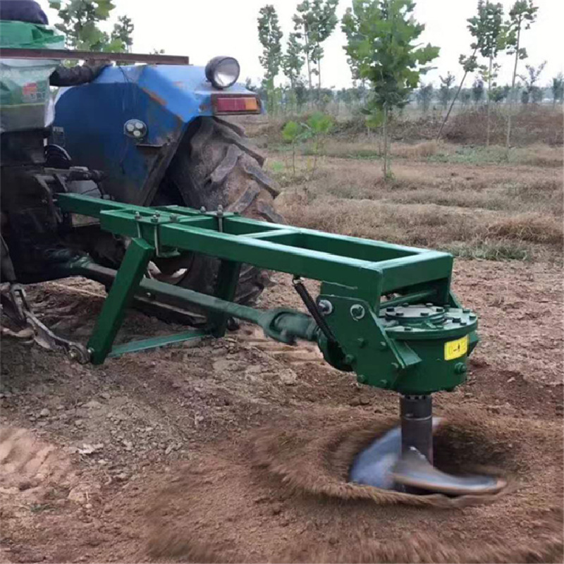 车载式大型矿石开采打洞机螺旋加长钻头光伏打桩挖坑机柴油钻坑机