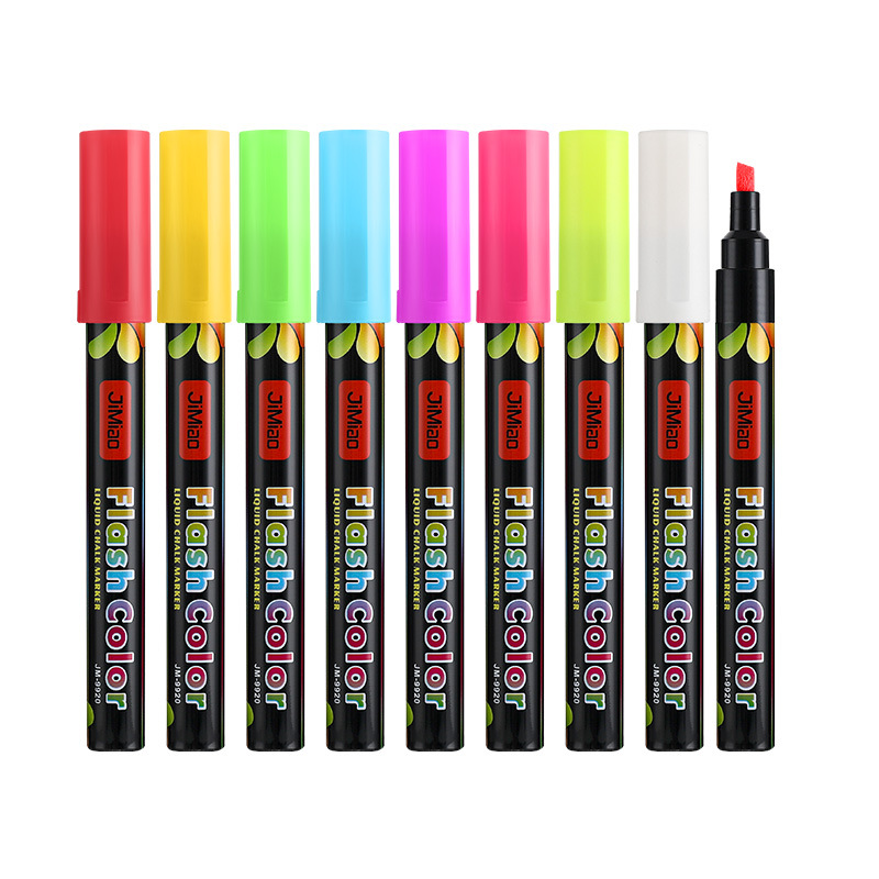 8-color LED electrónico tablero fluorescente especial pluma borrable color líquido tiza escritura a mano publicidad tablero de luz pluma fluorescente