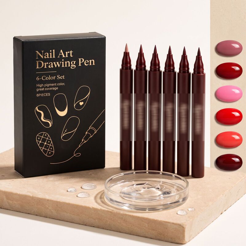 Nail art painting pen set, easy to use, suitable for various occasions, DIY nail art, convenient multi-color nail art pen set Nail art painting pen set, easy to use, suitable for various occasions, DIY nail art, convenient multi-color nail art pen set