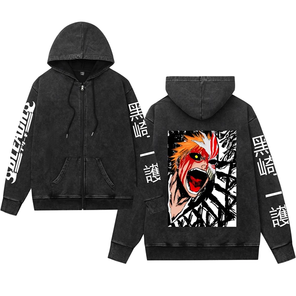 Black Washed Zipper B