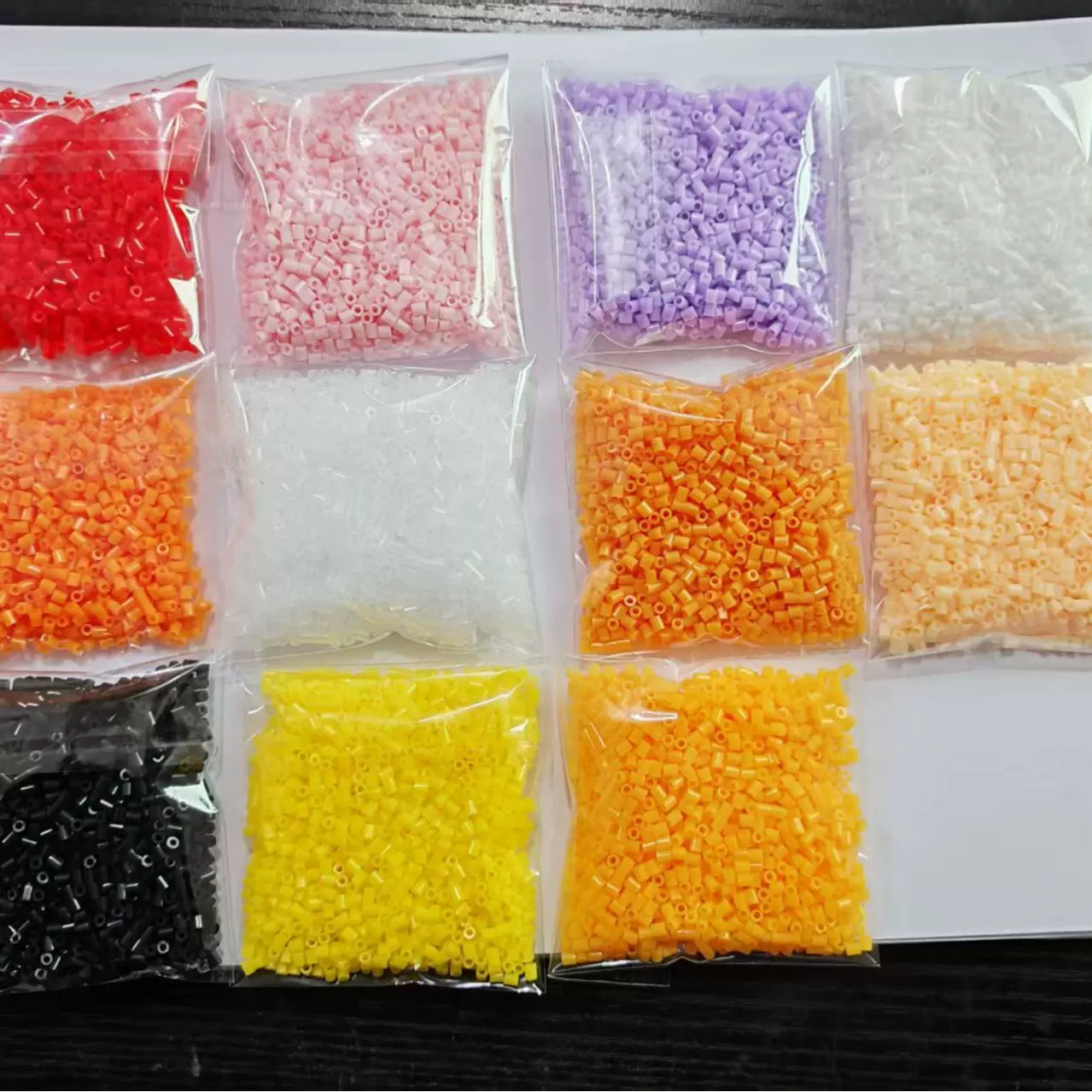 融合豆拼豆补充装2.6mm补充包1000粒儿童立体拼图拼板拼豆装包