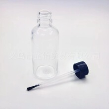 现货供应18口香水精油瓶配套黑色盖和毛刷 刷子