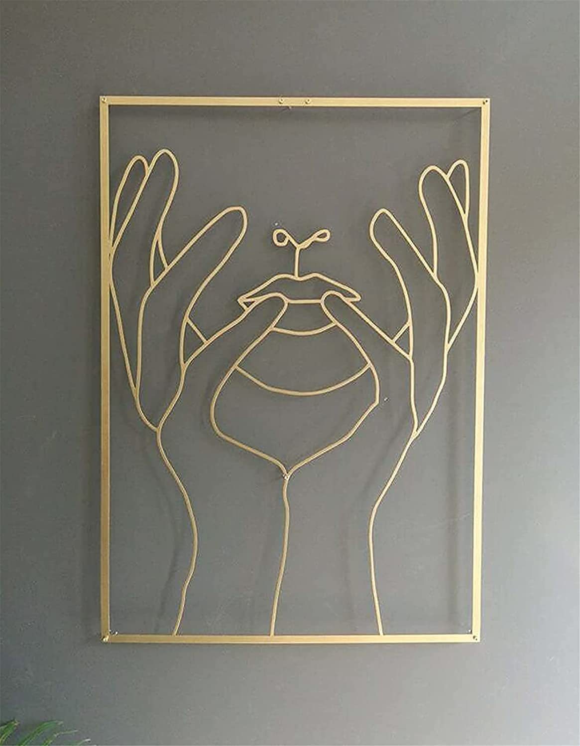 Gold Female Wall Decor Set女性线条艺术亚克力墙面装饰女性身体