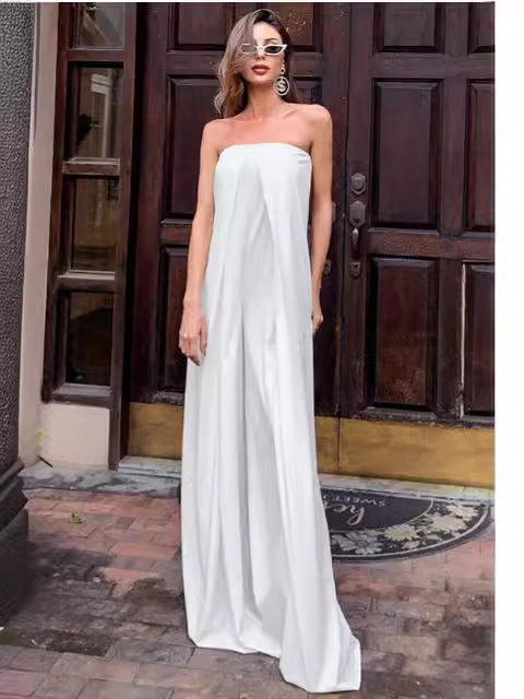 2025 primavera y verano de la nueva ropa de mujer Europa y América comercio exterior Amazon nuevos monjes de cuello delgado pantalones largos de manga larga