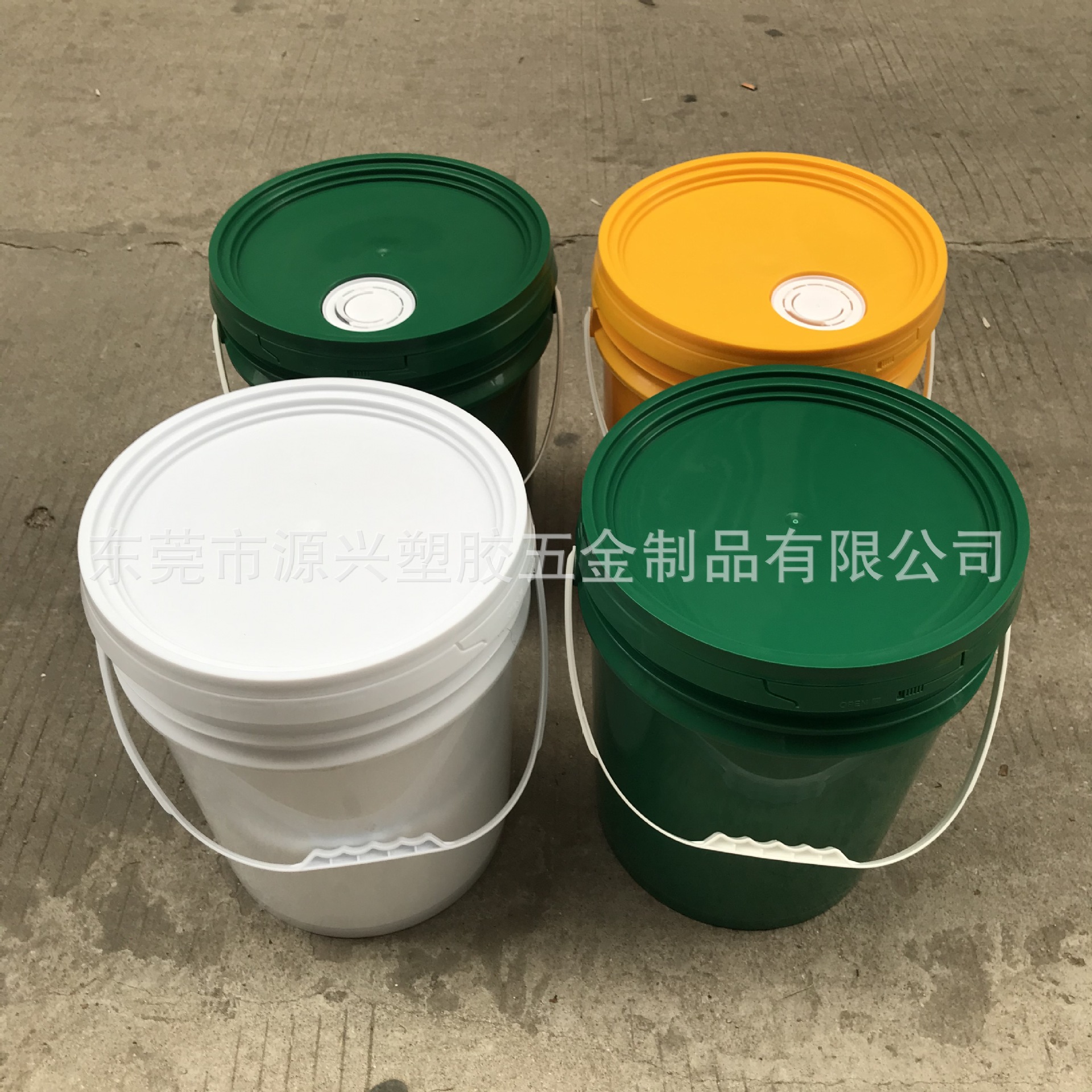 批发18L化工白涂料桶带盖 23升防静电液桶农药化工油漆乳胶包装桶