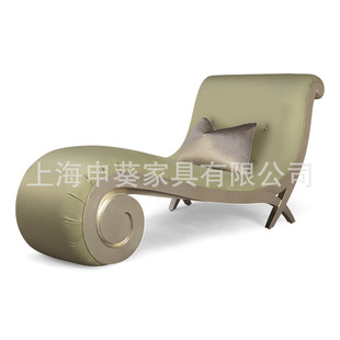 American Country Retro Accessible Luxury Simple Fabric Imperial Concubine Couch Classic Recliner Sofa Living Room Hotel House Model Room