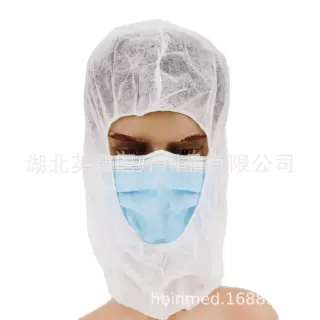 白名单工厂加工定制无纺布头套 CE/ISO 一次性帽子 PP海盗帽太空