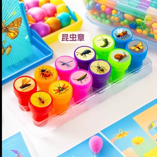Детские штампы с насекомыми мультяшные