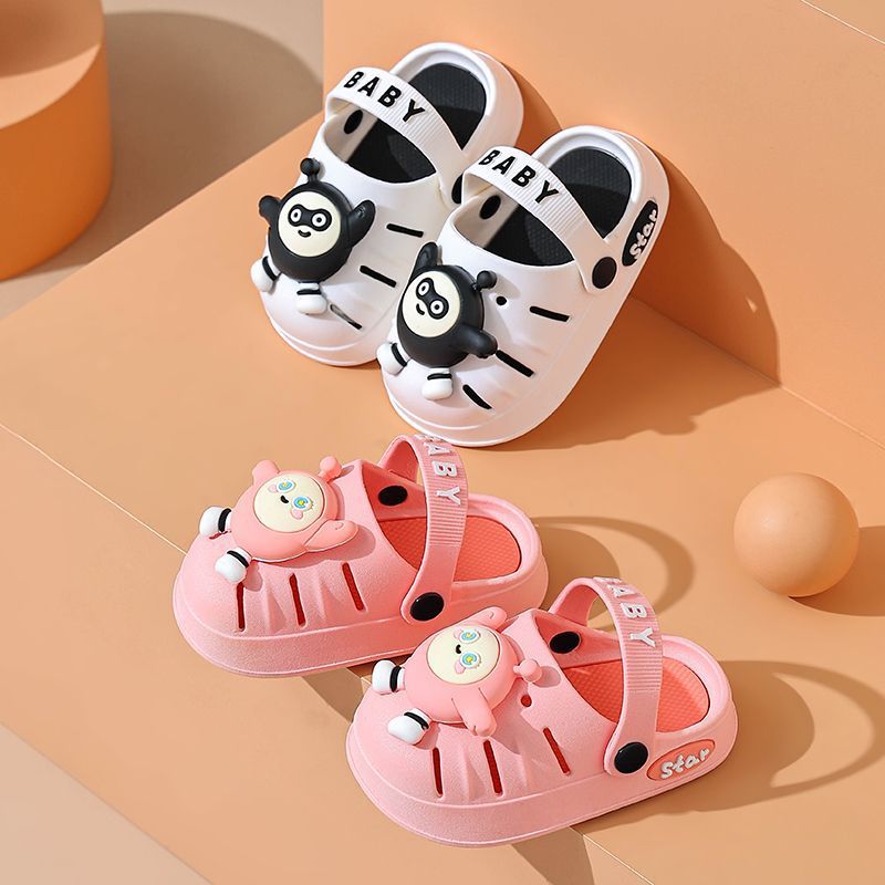 Zapatillas infantiles princesa de verano lindo interior pisar mierda sensación de dibujos animados baño antideslizante padre-hijo zapatillas frías image 4