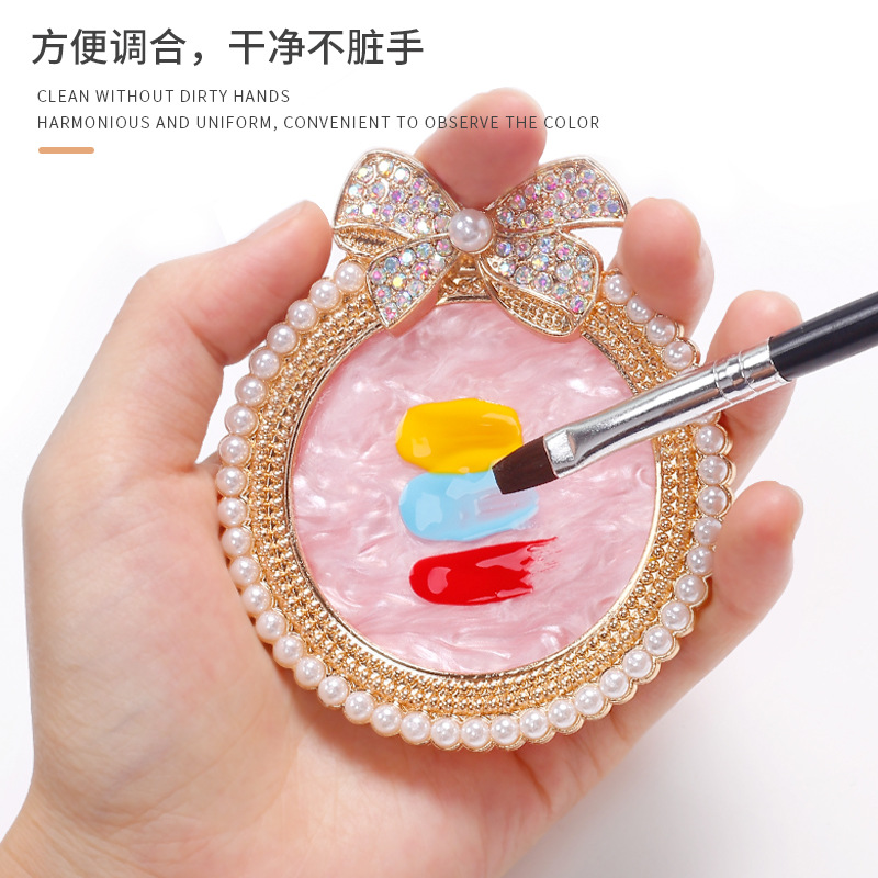 Nueva paleta de manicura de estilo japonés gran arco perla diamante tablero de exhibición de uñas salón de uñas paleta especial