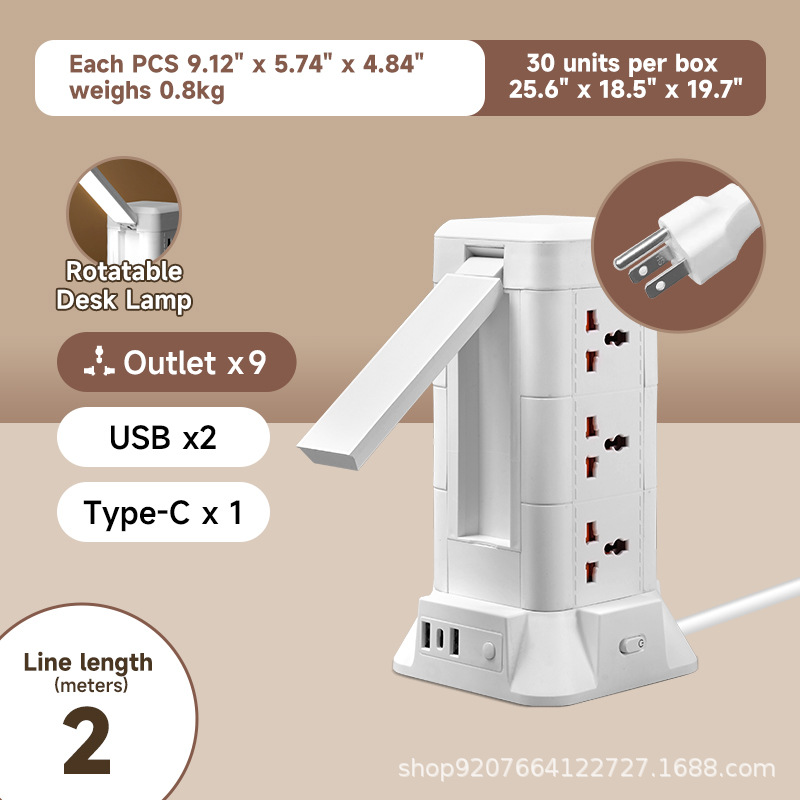 EE. UU. 3 pies-2 metros-3 capas/USB/luz nocturna