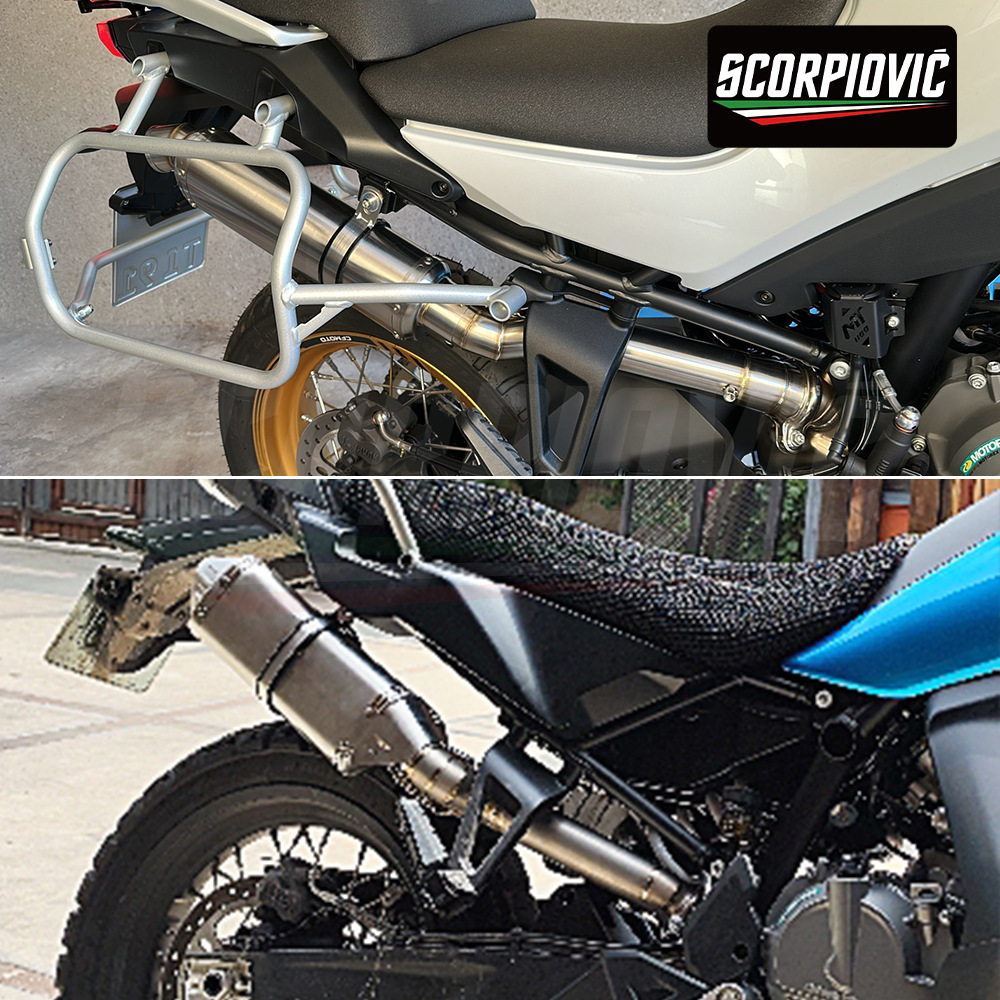 Motorcycle spring breeze 800MT modified stainless steel exhaust pipe middle section non-destructive installation 2021-2024