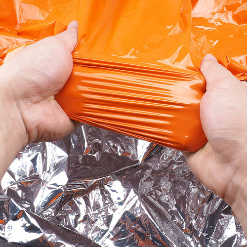 Outdoor first aid tent emergency rescue tent portable orange thermal blanket insulated PE sleeping bag tent cross-border wholesale