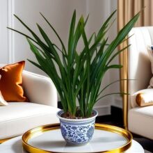 浓香兰花盆栽墨兰企黑报岁兰宽叶兰花苗素心白墨客厅阳台绿植花卉