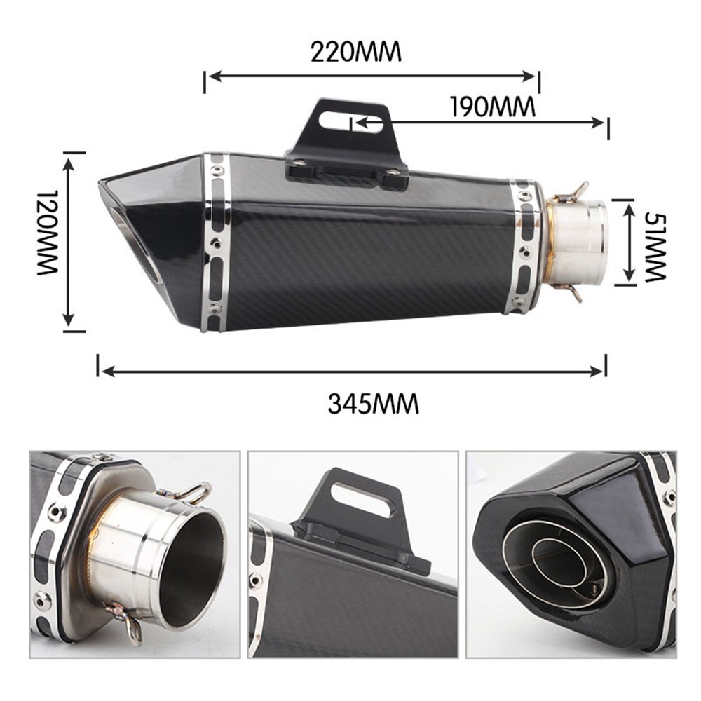 Suitable for Honda Little Monkey Stainless Steel Exhaust Pipe Modification, Front Section Scorpion Silencer, Small Inclined Exhaust Pipe, Stainless Steel