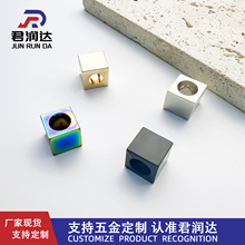 金属正方形吊钟内径5双向五金通孔吊钟穿绳扣服装箱包锌合金纽扣