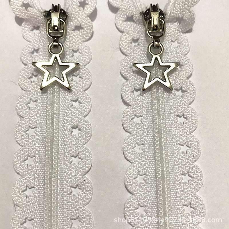 スポットスターレース No.3 ナイロンクローズドテール中空レースマルチサイズジッパー卸売バッグ衣類|undefined