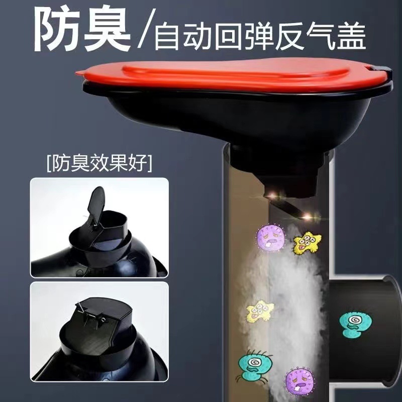 Simple temporary toilet, plastic squat toilet, disposable simple toilet, construction site urinal, anti-odor squat toilet details Picture