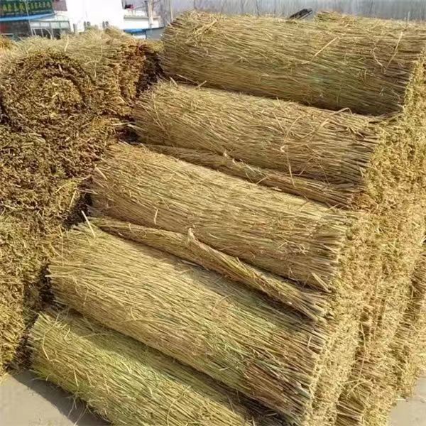 稻草绳草帘子大棚保温隔热草帘子防冻防寒公路防滑防护屋顶装批发
