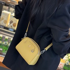 Baidi 革本革レディースバッグコイン携帯電話バッグ 2025 新しい第一層牛革シングルミニショルダークロスボディバッグ