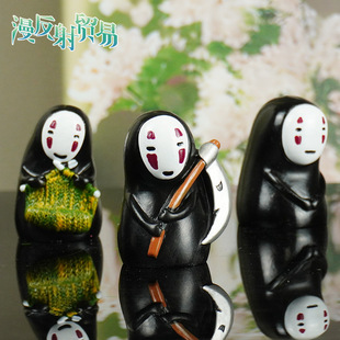 Resin Faceless Male Heart Style Desk Figure Hayao Miyazaki Cartoon Mysterious Doll Creative Toy Wholesale