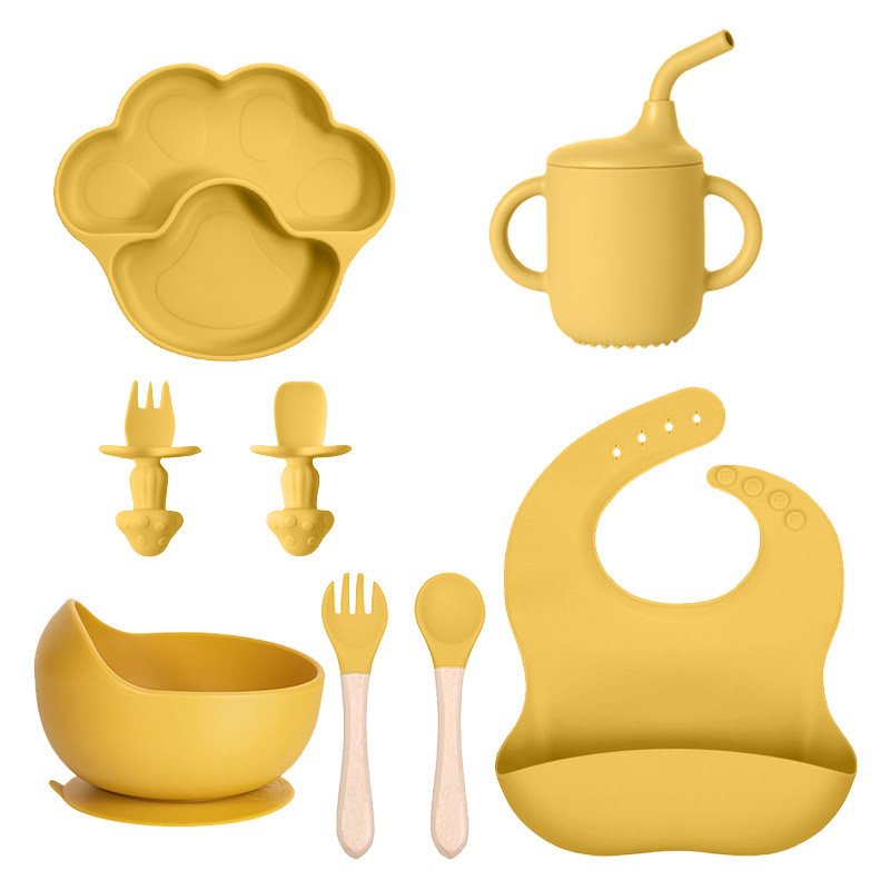 Earthy yellow 8-piece set 2