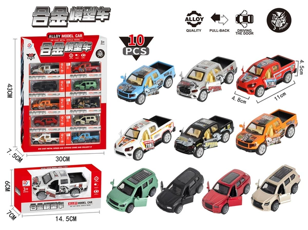 53972 Shoot 10 pieces 1 big box (1 price) [Alloy model car] 2019-039