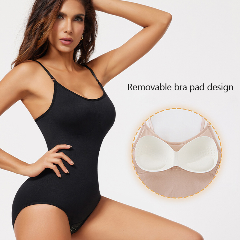 Women's Belly Tinting and Hip-lifting Shaping Sling Back Underwear with Chest Pad