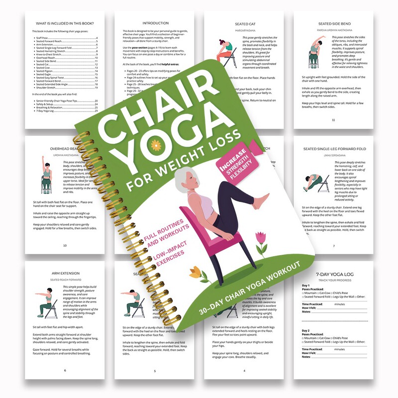 Cross-Border Chair Exercise Home Fitness Check-In Record Chair Exercise New Action Elderly Yoga