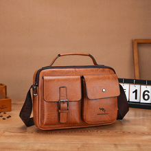 男斜挎包邮差包男式挎包男士单肩包休闲男款斜挎包复古单肩包