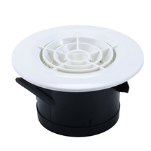 通风口中央空调ABS圆形排风口百叶旋扭可调节排气口出风口