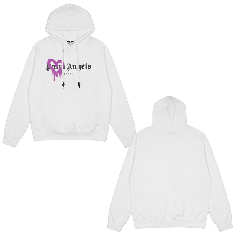 PALM ANGELS Ángel de palma impresa en caliente chaqueta encapuchada primavera / otoño / invierno pareja camisa con sombrero casual