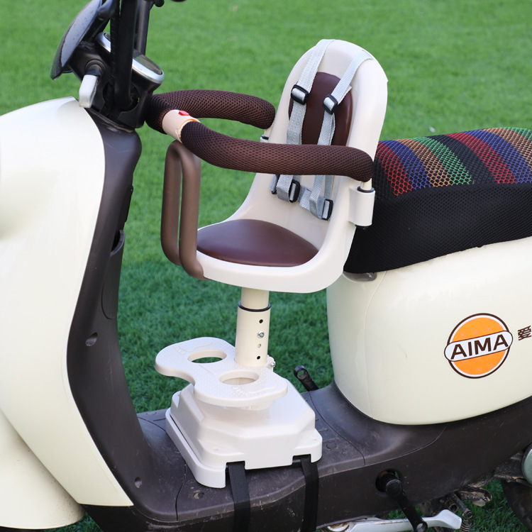 Electric car Children's seat front motorcycle baby front seat battery car scooter baby shock absorber seat