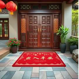雪妮丝酒店家用进门地毯垫耐磨迎宾轻奢设计进门地垫