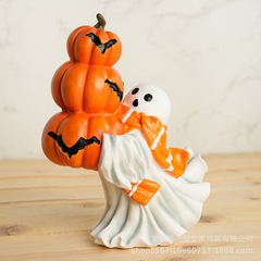 Amazonの新しいクロスボーダーミドルフィンガーかわいいゴーストハロウィンゴーストハグカボチャオーナメント
