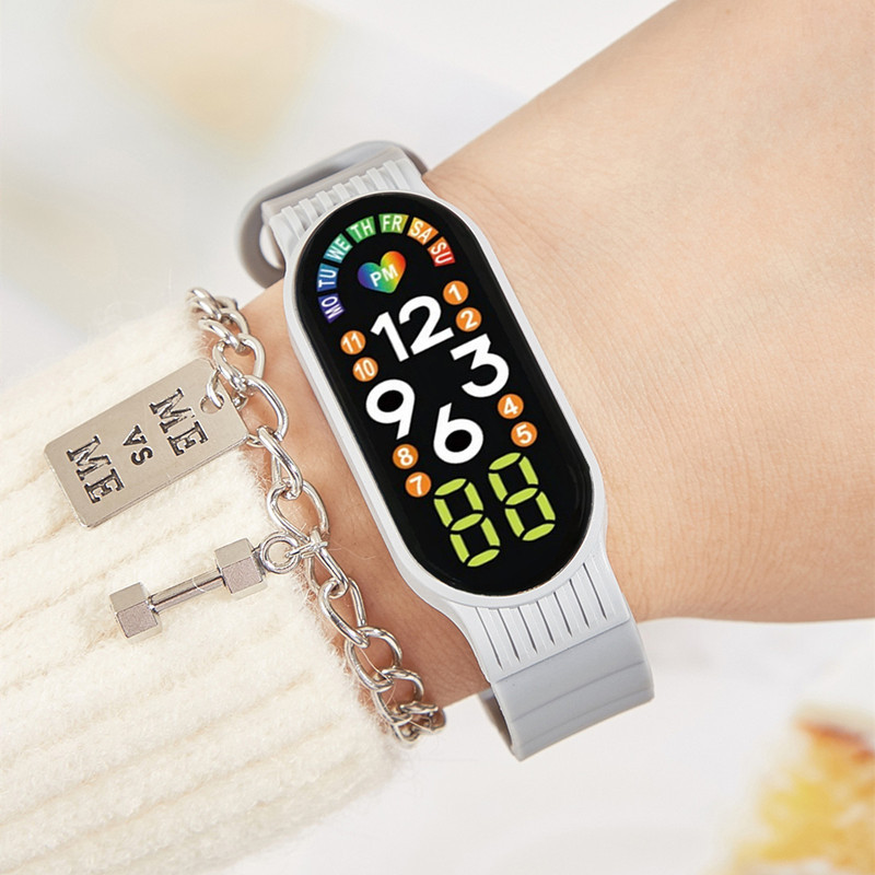 2023 nuevo reloj electrónico LED M7 reloj para niños impermeable semana pareja juvenil regalo luminoso reloj LED